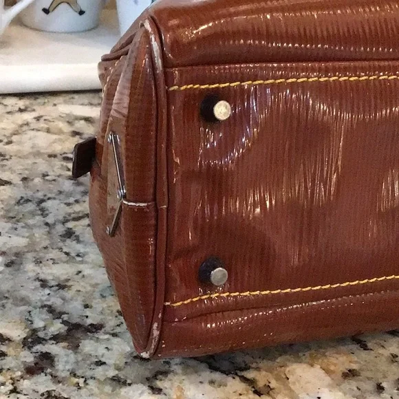 COA❣️❣️Vintage Prada Stampata Grana Pagelia Old Bowler Bag with COA - Picture 10 of 14